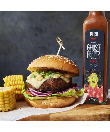 Pico Sauces Naga Ghost Pepper Sauce 270g - Buy Online on GoSupps.com