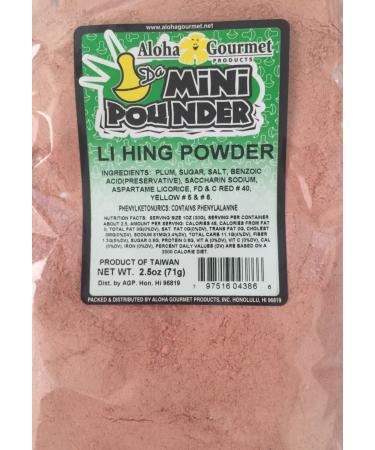 Aloha Gourmet Da Mini Pounder Li Hing Powder 2.5 oz. bag