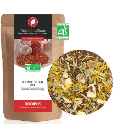 Th s & Traditions Organic Lemon Rooibos | Bag 100g Bulk | Certified Organic