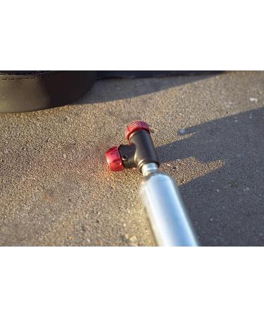SILCA EOLO IV Co2 Regulator | Compact Turn Screw Valve | Presta & Schrader Compatible | Red/Black - Buy Online on GoSupps.com