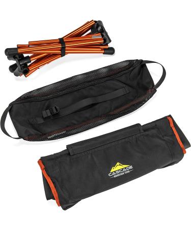 Cascade Mountain Tech High Back Ultralight Camp Chair for Backpacking, Camping, Sporting Events, Beach, and Picnics - Black - Buy Online on GoSupps.com