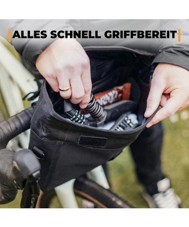 ROVATIV Bikepacking Lencher Page - 3L 100% Waterproof Handlebar Pack for Gravel Bike Rennrad & MTB - Versatile Bicycle Steering Bag with Shoulder Strap - Buy Online on GoSupps.com