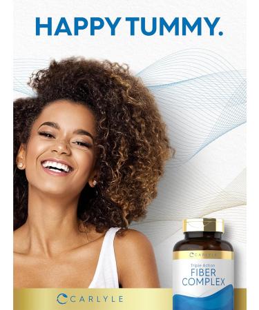 Carlyle Fiber Complex | 180 Capsules | Non-GMO Supplement | Triple Action Fiber 180 Count (Pack of 1) - Buy Online on GoSupps.com