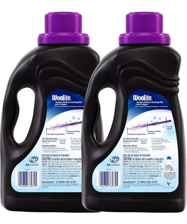 Woolite Dark Care Laundry Detergent - Midnight Breeze 50 oz (33 Loads) - Pack of 2 - Protects Dark Colors - Buy Online on GoSupps.com