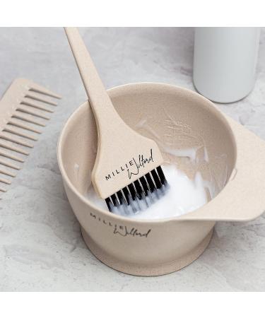 Millie Wilford Hair Dye Bowl and Brush Set - 5 Piece Hair Colouring Kit for Home Highlights, Tinting, and Root Touch-up - Recycled Plant Fibre - Buy Online on GoSupps.com