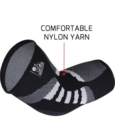 Large Elbow Compression Sleeves (1 Pair) - Tendonitis Support for Prevention & Recovery - Buy Online on GoSupps.com