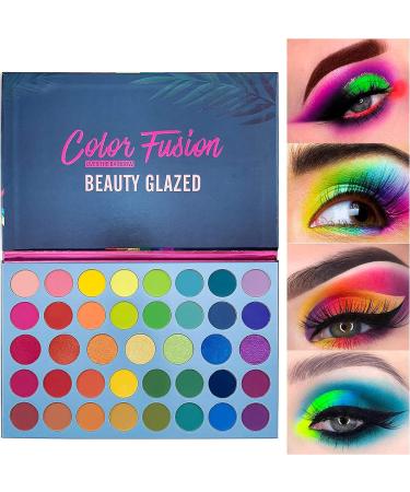 39 Colors Rainbow Eyeshadow Palette - Matte, Shimmer, Metallic, Vegan, Highly Pigmented Makeup Set - Buy Online on GoSupps.com