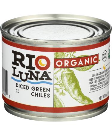 Rio Luna, Organice Diced Green Chile, 4 Ounce