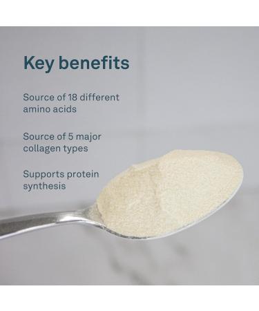 Organika Full Spectrum Collagen - Type 1 2 3 5 10 - Complete Collagen Naturally Containing Hyaluronic Acid and Elastin for Increased Hair Skin Nail Joints and Muscle Benefits - 250g 25 Servings - Buy Online on GoSupps.com