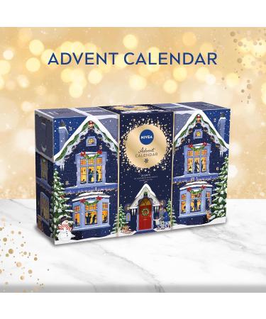 NIVEA Advent Calendar 2024 Women's Gift Set Includes Moisturiser Face Masks Lip Balms Body Cream Shower Gel Anti-Perspirant and More Complete Skincare Set - Buy Online on GoSupps.com