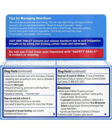 Pepcid AC Original Strength 10mg Famotidine - 90 ct - Heartburn Prevention & Relief - Buy Online on GoSupps.com