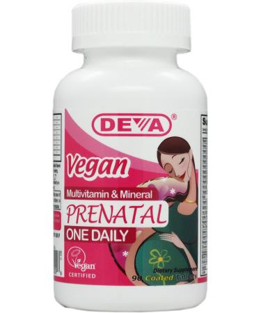 Deva Vegan Prenatal Multivitamin & Mineral One Daily - 90 Coated Tablets