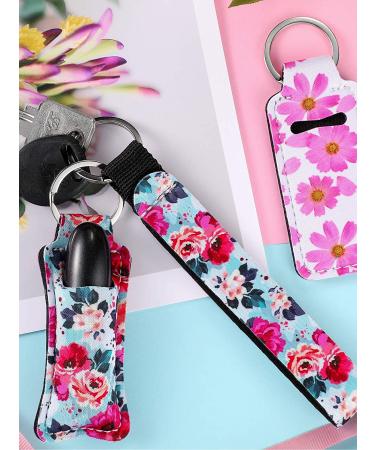 40-Piece Neoprene Chapstick Holder Keychains - Vibrant Lip Balm Pouch Lanyards for Women - Buy Online on GoSupps.com