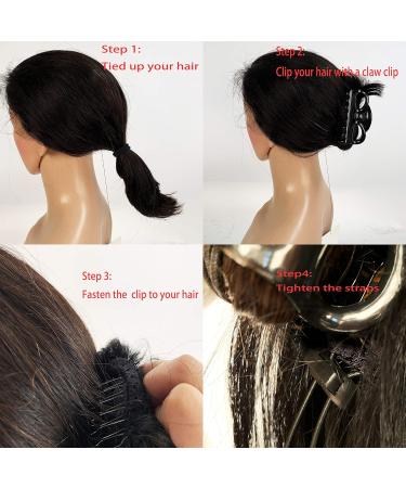 SLEEK Synthetic Ponytail Extensions for Women Claw Jaw Ponytail Yaki Curly Clip In Hair Extensions 10.5 Inches Yaki Hairpiece 75g-4 RIPPLE4 - Buy Online on GoSupps.com