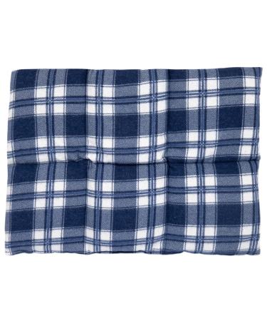 Country of Giraffe Grape seed pillows large 40x30cm 6 chamber - Flanell Karo -Blau - Heat and Cold - Pillow 30x40 - Grape seeds - Flanell Karo -Blau grape seeds