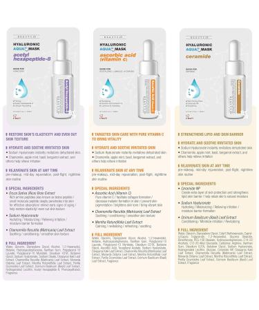 Hyaluronic Aqua Plus Essence Full Face Sheet Mask Combo - 36 Jumbo Value Pack for Hydration - Buy Online on GoSupps.com