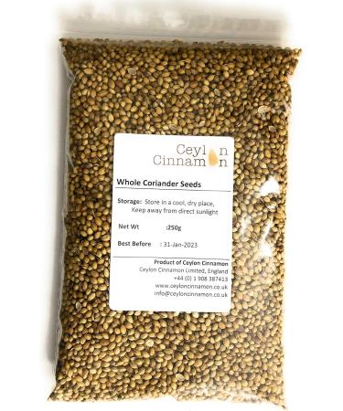 Whole Coriander Seeds Cooking Spice Premium Quality 200g 250.0 grams - Buy Online on GoSupps.com