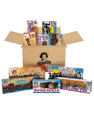 Little Debbie Variety Pack Zebra Cakes Cosmic Brownies Honey Buns Oatmeal Creme Pies and Swiss Rolls (1 Box Each) - Buy Online on GoSupps.com