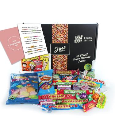 Just Treats Sweets Hamper - Gift for Mum (Personalised Retro Sweets Hamper Poem for Mum) Personalised Mum Hamper - Buy Online on GoSupps.com