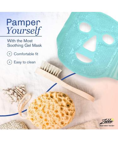 Perfecore Facial Mask for Puffy Eyes and Migraine Relief - Hot Cold Gel Beads Compress Pack - Spa Therapy Wrap for Sinus and Headaches - Blue - Buy Online on GoSupps.com