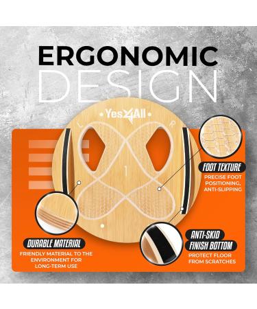 Yes4All Upgraded Foot Toes Balance Board for Adults - A Wood Upgraded Innovation - Buy Online on GoSupps.com