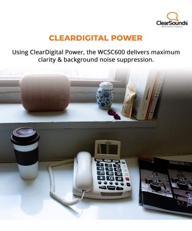 ClearSounds CSC600 UltraClear Amplified Corded Phone with Medical Emergency Buttons - Single-Line Operation  AC Powered - Buy Online on GoSupps.com
