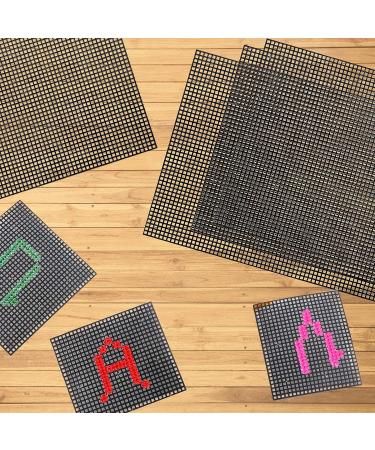 12PCS Plastic Mesh Canvas Sheets 20x13 Inch for Crafts - Black Plastic Canvas & Embroidery Tools - Buy Online on GoSupps.com