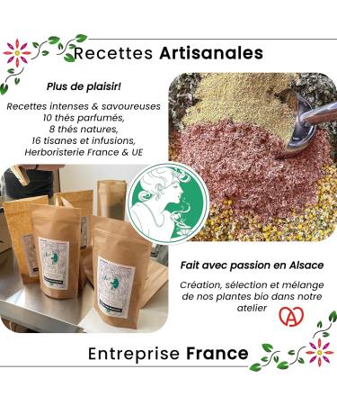  Ascenbio Ascenbio Organic French Mint Green Tea Marrakech Tea Refreshing Softness 180g Loose Prepared and packaged in France Biodegradable Packaging - Buy Online on GoSupps.com