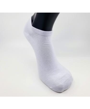 Non Binding Diabetic Low Cut Socks - 2 Pack, Men L-XL White - Buy Online on GoSupps.com