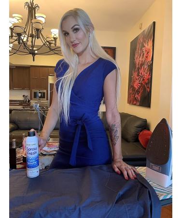 Spray Fresh Fabric Refresher - Deodorizer & Freshener for Clothing Bedding Luggage - Eliminates Odors & Prevents Wrinkles (Sea Breeze - Buy Online on GoSupps.com