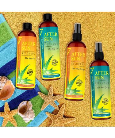 Texas Aloe Vera Cooling After Sun Gel with Cucumber & Vitamin E - Instant Sunburn Relief for Skin & Face (12 Fl Oz) - Buy Online on GoSupps.com