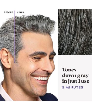 Just For Men Touch Of Grey Gray Hair Coloring for Men with Comb Applicator Great for a Salt and Pepper Look - Dark Brown T-45 (1 Count) - Buy Online on GoSupps.com
