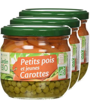 Jardin BiO tic - Peas and young carrots - organic - Salted - AB certified - 215g jar - Buy Online on GoSupps.com