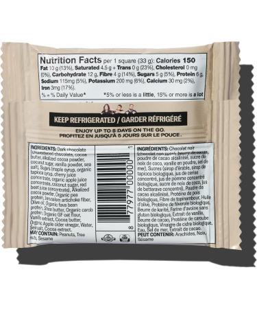 Mid-Day Squares Brownie Batter Bars 33g each 4 Packs (48 Squares) | Made with Real Chocolate 6g Plant Protein 4g Fiber Gluten Free Certified Vegan Brownie Batter 12 Count (Pack of 4) - Buy Online on GoSupps.com