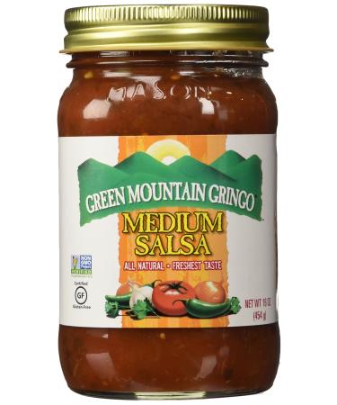 Green Mountain Gringo Salsa, Medium, 16 Oz (Pack of 2) 1 Pound (Pack of 2)