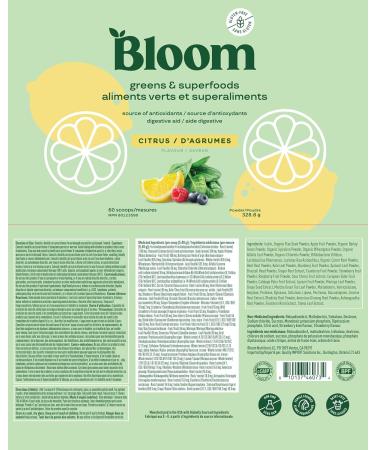 Bloom Nutrition Super Greens Powder Smoothie & Juice Mix - Probiotics for Digestive Health & Bloating Relief Digestive Enzymes with Superfoods Spirulina & Chlorella for Gut Health (Citrus) - Buy Online on GoSupps.com