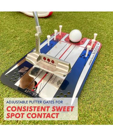 EyeLine Golf Circuit Trainer - Putting Mirror Training Aid for Aligning Eyes, Body, and Putter Face - Indoor/Outdoor Alignment Tool for Impact Stroke Path - Made in USA - Buy Online on GoSupps.com