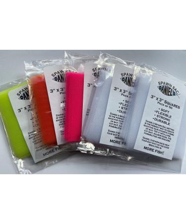 Daniel's Spawn Sac Netting - 3" x 3" Squares Packs of 50 Variety