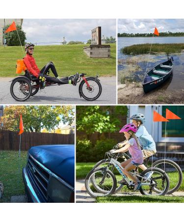 NVTRSD Reflective Bicycle Flag - Safety Flags for Kids | 5-Piece AHR Wheel Flag Set - Child Bicycle Pennants & Trailer Flags - Buy Online on GoSupps.com