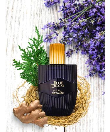 BLUE DELUXE POUR HOMME EAU DE TOILETE 3.4 Fl. Oz. Aromatic Fougere fragrance for men. - Buy Online on GoSupps.com