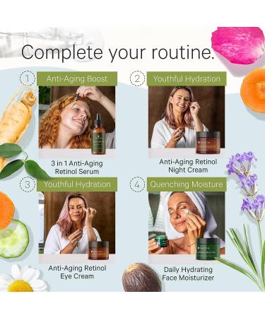 Tree To Tub Retinol Under Eye Cream for Dark Circles, Puffiness, Wrinkles, Bags - Sensitive Skin Night Moisturizer with Hyaluronic Acid, Green Tea & Ginseng | Women & Men - Buy Online on GoSupps.com