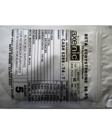 5 Grams BETA ECDYSTERONE 96.9% 20-Hydroxyecdysone Powder