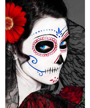 Mermaid Light Blue-Black Contact Lenses - Annual Motif Lenses for Halloween Carnival & Horror Events - Unisex & No Prescription Needed - Buy Online on GoSupps.com