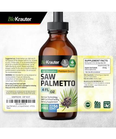 BIO KRAUTER Spearmint 250 Capsules & Saw Palmetto Tincture 4 Fl. Oz - Buy Online on GoSupps.com