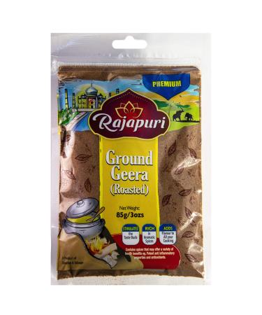 Rajapuri Whole Spices | Roasted Ground Cumin | Geera | 3 Oz Roasted Ground Cumin (Geera) 3 Oz