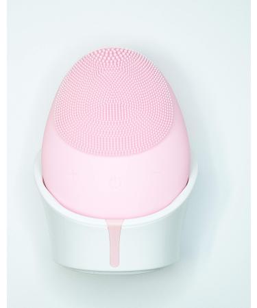 SYL Swan Egg Shape Wireless Silicone Facial Cleansing Brush Cleanser & Massager Silicone Vibrating IPX6 Waterproof Facial Cleansing (Pink)