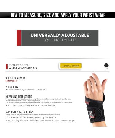 CSX Wrist Wrap - Adjustable Compression Universal Fit for Optimal Sport Performance | Shop Now - Buy Online on GoSupps.com