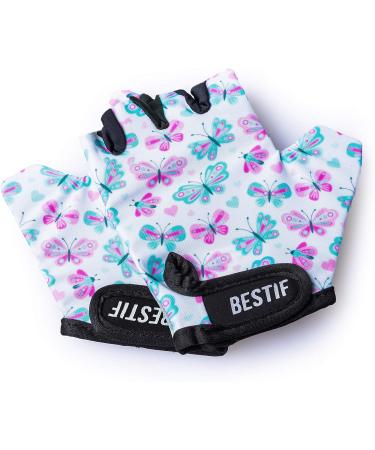Bestif Kinder Fingerless Bicycle Gloves for Boys & Girls | Half-Finger Cycling Gloves with Velcro Gel Upholstery - Size S/M - Buy Online on GoSupps.com