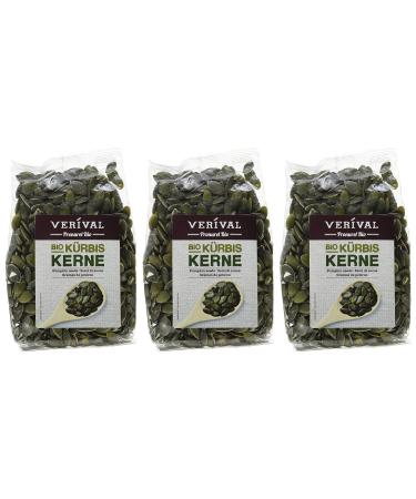 Verival Organic Pumpkin Seeds - Pack of 3 (3 x 200g Bags) - Premium Quality & International Shipping - Buy Online on GoSupps.com