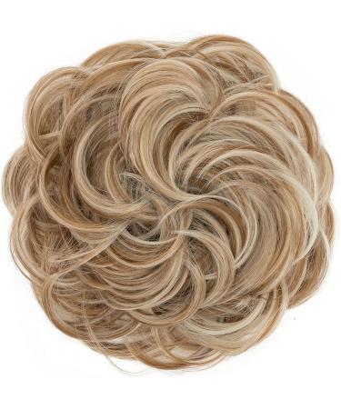 S-Noilite Women's Thick Messy Bun Hair Scrunchie - Dark Blonde Mix Bleach Blonde 27P613 - Buy Online on GoSupps.com